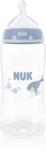NUK First Choice Whale шише с контрол на температурата 3m+ 300 мл.
