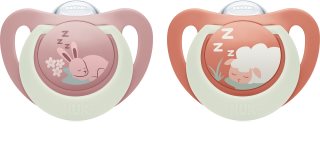 NUK First Choice Night 6-18 m lutt 2 tk