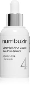 Numbuzin No. 4 Ceramide AHA Glazed Skin Prep Serum hydratační pleťové sérum s exfoliačním účinkem 30 ml