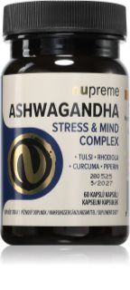 Nupreme Ashwagandha Stress & Mind Complex kapsle pro podporu duševní rovnováhy 70 g