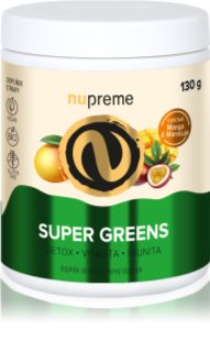 Nupreme Super Greens BIO prášek pro podporu detoxikace organismu příchuť Mango & Maracuja 130 g