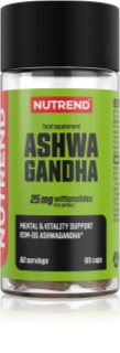 Nutrend Ashwagandha Kapseln zur Erhaltung von Energie und kognitiver Leistungsfähigkeit 88 g