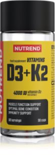 Nutrend Vitamins D3 + K2 Präparat zur Förderung des normalen Zustands von Knochen und Zähnen 45 g