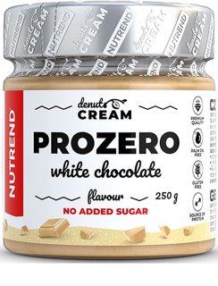 Nutrend Denuts Cream Prozero white chocolate Nussaufstrich mit Schokolade 250 g