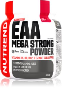 Nutrend EAA Mega Strong Powder Aminosäurekomplex mit Vitaminen Geschmack Fruit Punch 300 g