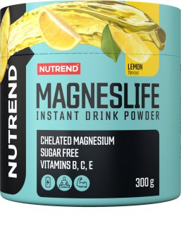 Nutrend Magneslife Instant Drink Powder Pulver zur Herstellung von Getränken zur Unterstützung des Nervensystems Geschmack Lemon 300 g