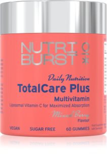 Nutriburst Daily Nutrition TotalCare Plus Gummies želé bonbóny s multivitamínovým komplexem příchuť Mixed Berry 60 ks
