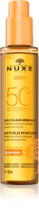 Nuxe Sun Face and Body Tanning Sun Oil olej na opalování na obličej a tělo SPF 50 150 ml