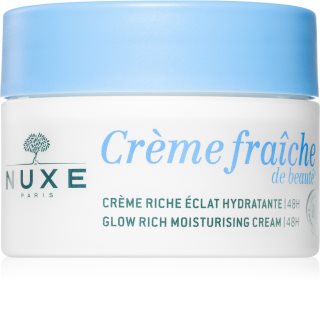 Nuxe Crème Fraîche de Beauté Glow Rich Moisturizing Cream Niisutav näokreem 48-tunnine efektiivsus 50 ml