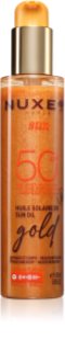 Nuxe Sun Sun Oil Gold SPF 50 ulje za sunčanje za lice i tijelo s posvjetljujućim učinkom 150 ml