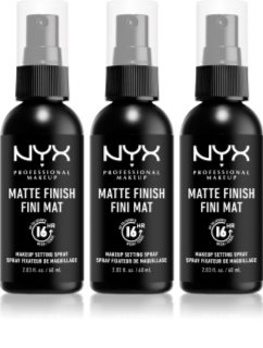 NYX Professional Makeup Makeup Setting Spray Matte fixační sprej 3x60 ml