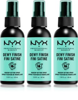 NYX Professional Makeup Makeup Setting Spray Dewy fixační sprej 3x60 ml