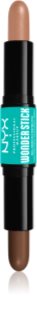 NYX Professional Makeup Wonder Stick Dual Face Lift oboustranná konturovací tyčinka odstín 04 Medium 2x4 g