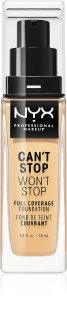 NYX Professional Makeup Can't Stop Won't Stop Full Coverage Foundation vysoce krycí make-up