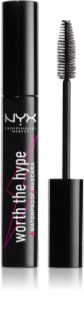 NYX Professional Makeup Worth The Hype mascara waterproof culoare 01 Black 7 ml