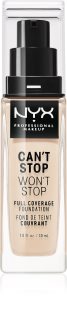 NYX Professional Makeup Can't Stop Won't Stop Full Coverage Foundation base de cobertura total