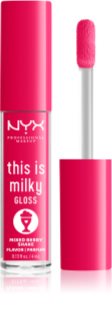 NYX Professional Makeup This is Milky Gloss Milkshakes nawilżający błyszczyk do ust perfumowany odcień 09 Berry Shake 4 ml