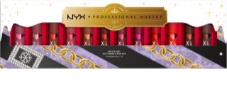 NYX Professional Makeup Limited Edition Xmass Mrs Claus Oh Deer Matte Lip Vault sada rtěnek (s matným efektem)