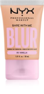 NYX Professional Makeup Bare With Me Blur Tint hidratáló alapozó árnyalat 05 Vanilla 30 ml