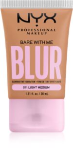 NYX Professional Makeup Bare With Me Blur Tint hidratáló alapozó árnyalat 09 Light Medium 30 ml