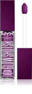 NYX Professional Makeup Ultimate Glow Shots Folyékony csillámos szemhéjfesték árnyalat 20 Feelin' Grape 7,5 ml