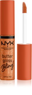 NYX Professional Makeup Butter Gloss Bling brillant à lèvres pailleté teinte 03 Pricey 8 ml