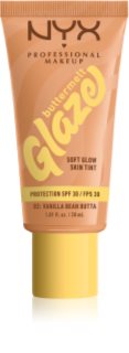 NYX Professional Makeup Buttermelt Glaze lozione illuminante colorata SPF 30 colore 02 Vanilla Bean Butta 30 ml