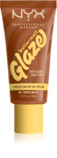 NYX Professional Makeup Buttermelt Glaze világosító tonizáló fluid SPF 30