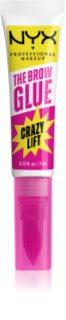 NYX Professional Makeup The Brow Glue Crazy Lift Ilgnoturīga želeja acīm 7 ml
