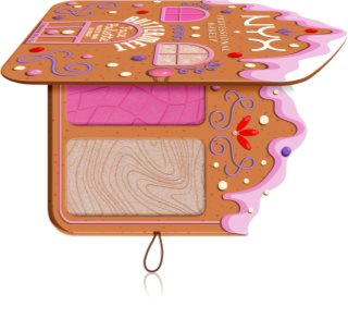 NYX Professional Makeup Gingerbaddie Land Buttermelt Rouge- und Highlighter-Palette