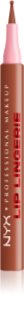 NYX Professional Makeup Lip Lingerie маркер за устни за дълготраен ефект цвят 02 Naughty Nude 1 мл.