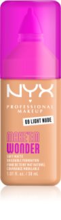 NYX Professional Makeup Make ‘Em Wonder leichtes mattierendes Foundation Farbton 09 Light Nude 30 ml