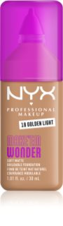 NYX Professional Makeup Make ‘Em Wonder ελαφρύ ματ μεικ απ απόχρωση 18 Golden Light 30 ml