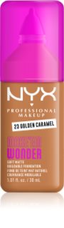 NYX Professional Makeup Make ‘Em Wonder lengvos tekstūros matinis makiažo pagrindas atspalvis 23 Golden Caramel 30 ml