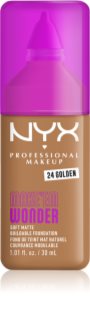 NYX Professional Makeup Make ‘Em Wonder lengvos tekstūros matinis makiažo pagrindas atspalvis 24 Golden 30 ml