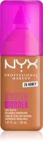 NYX Professional Makeup Make ‘Em Wonder lengvos tekstūros matinis makiažo pagrindas atspalvis 26 Honey 30 ml