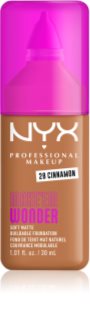NYX Professional Makeup Make ‘Em Wonder lengvos tekstūros matinis makiažo pagrindas atspalvis 28 Cinnamon 30 ml