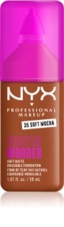 NYX Professional Makeup Make ‘Em Wonder lengvos tekstūros matinis makiažo pagrindas atspalvis 35 Soft Mocha 30 ml