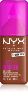 NYX Professional Makeup Make ‘Em Wonder lengvos tekstūros matinis makiažo pagrindas atspalvis 37 Deep Rich 30 ml