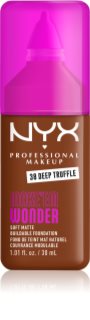 NYX Professional Makeup Make ‘Em Wonder lengvos tekstūros matinis makiažo pagrindas atspalvis 38 Deep Truffle 30 ml