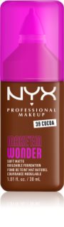 NYX Professional Makeup Make ‘Em Wonder könnyű mattító alapozó árnyalat 39 Cocoa 30 ml