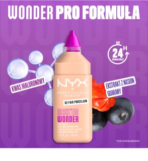 NYX Professional Makeup Make ‘Em Wonder lekki podkład matujący odcień 42 Deep Walnut 30 ml