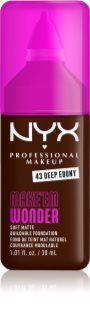 NYX Professional Makeup Make ‘Em Wonder fond de teint léger matifiant teinte 43 Deep Ebony 30 ml