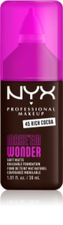 NYX Professional Makeup Make ‘Em Wonder fondotinta opacizzante leggero colore 45 Rich Cocoa 30 ml