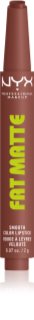 NYX Professional Makeup Fat Matte balzám na rty s matujícím efektem Toasty Taupe 2 g