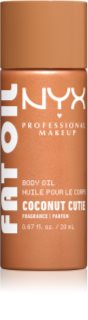 NYX Professional Makeup Fat Oil Body óleo corporal nutritivo proporciona hidratação e brilho