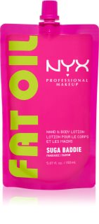 NYX Professional Makeup Fat Oil Body hidratáló tej kézre és testre illattal Suga Baddie 150 ml
