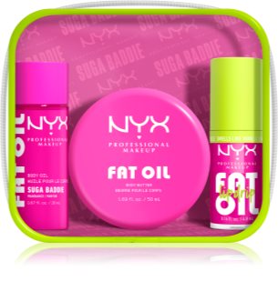 NYX Professional Makeup Fat Oil Body Σετ για το σώμα με άρωμα Suga Baddie 3 τμχ