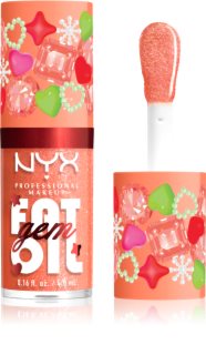 NYX Professional Makeup Fat Oil Gem Xmas Lip Oil shade Peach Diamond 4.8 ml