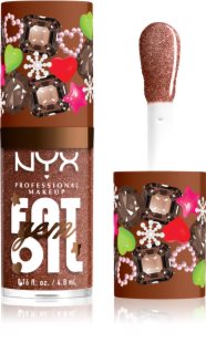 NYX Professional Makeup Fat Oil Gem Xmas olje za ustnice odtenek Cacao Gem 4.8 ml